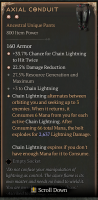 2GA Axial Conduit | +33.7% Hit Twice / +3 Chain Lightning / Explode 2.6k - image