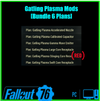Bundle x6 [Plan: Gatling Plasma Large/Swift/Stinging/Accelerated/Gamma Wave/Calibrated/Core Recepta] - image