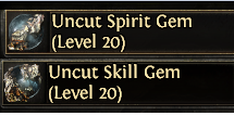 x1 Uncut Skill Gem Level 20 - x1 Uncut Spirit Gem Level 20 - Fast Delivery - image