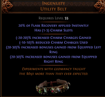 Ingenuity Utility Belt   30-30% Bonuses  ⭐ Rise of the Abyssal - image