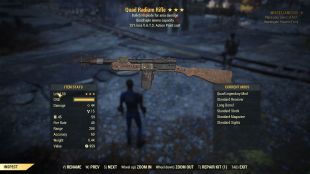 Quad Explosive Radium Rifle [25% less V.A.T.S. Action Point cost] PVP weapon - image