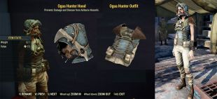 Ogua Hunter Outfit and Hood Plans 2in1 Full Set - image