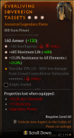 S9- 3GA Pants + Intelligence / Maximum Life / Resistance to All Elements(xdia) - image