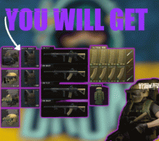 PVP/PVE PACK Slick, Mutant M4A1/Mk47, Exfil Helmet, and Accessories for Tarkov - image