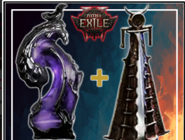 Olroth's Resolve Ultimate Life Flask + Melting Maelstrom Ultimate Mana Flask - Fast Delivery - image