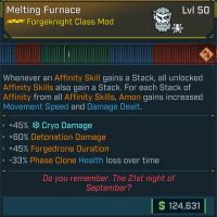 ⭐[MODDED] L50 FORGEKNIGHT (AMON) CLASS MOD - MAX ALL AMON SKILLS - 12  PERKS - TONS OF MODDED STATS⭐ - image