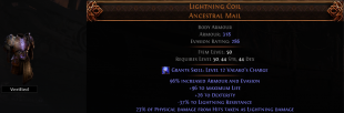 RISE OF THE ABYSSAL Lightning Coil NEW UNIQUE CHEST LVL 50 REQ - image