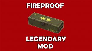 Fireproof Legendary Mod (+25 Fire Resistance) - image