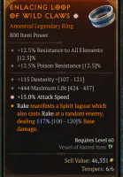 Legendary Ring 1GA - GA Attack Speed + dexterity - random one stat - image