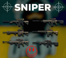 TOP SNIPER SET G28, SR-25, MK47, M4A1, M1A, RD704, and +600 ammo - image