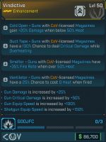 ⭐[MODDED] L50 ENHANCEMENT (COV) - 4 PERKS + 25% GUN DMG - 50% GUN CDMG - 100% GUN ES - 150% SG ES⭐ - image