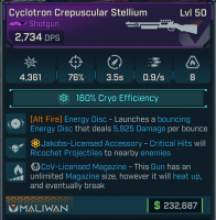 Cyclotron Crepuscular Stellium | Weapon - image