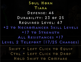 Godly Necro Tiara w/ Teleport - image