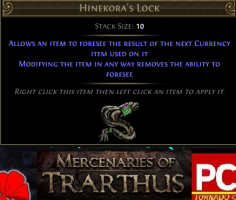 ☯️ Hinekora's Lock ★ POE 1 ★ Mercenaries of Trarthus Softcore ★ Instant Delivery - image