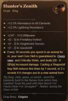 4GA Hunter's Zenith 4GA Unique Item, MAX Aspect 60% - image