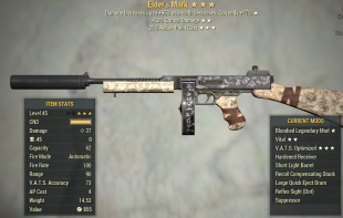 Bloodied Elder's Mark (+50% critical damage/25% less VATS AP cost) - image