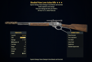 [PC] Bloodied Prime Lever Action Rifle (Explosive, 25% less VATS)- - image