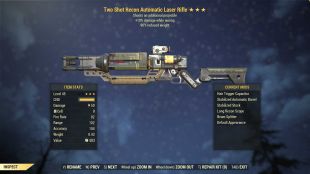 Two Shot Laser rifle (+25% damage WA, 90% reduced weight) - image