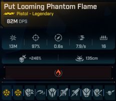 ⭐[MODDED] L50 PHANTOM FLAME - 82M DPS (+7.878K FIRE DMG/s) - 7.9s FIRE RATE - ZIP ROCKETS 23M DMG⭐ - image