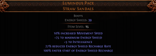 RISE OF THE ABYSSAL Luminous Pace UNIQUE BOOTS NO LVL REQ SORCERESS BOOTS WITCH BOOTS LEVELING BOOTS - image