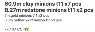 ★ ~891M NW | ~777M PURSE (~78M COINS IN MINIONS) |  FAST SKILLS | 24 MINION SLOTS | PROFILE - image