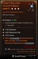 S9- 3GA Boots +  Dexterity / Maximum Life/ Armor (apamc) - image