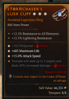 S9-- 3GA Ring+Willpower /Maximum Life / Attack Speed - image