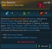 ⭐L50 REACTOR +4 FORCE OF WILL, +1 DECOHERENCE, +2 FISSILE LAUNCHER, -20% SPEED, -30% STATUS EAC⭐ - image