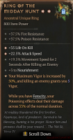 2GA RING OF THE MIDNIGHT SUN * Life On Kill/*Attack Speed+ High Aspect - image