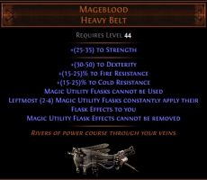 Mageblood Heavy Belt (Non-Corrupted) - Standard Softcore - image