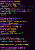 MYTHIC HEROIC HYPERION w/ 5 WITHER STARS + ULT WISE 5 (Many Enchants) - image