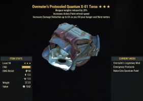 [PC] Overeater's X-01 Power Armor Set (5/5 Weapon Weights Reduction, 5/5 AP refresh) - image