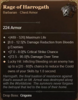 4GA Rage of Harrogath 4GA Unique Item, MAX Aspect 60% - image