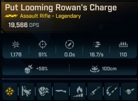 ⭐[MODDED] L1 ROWAN'S CHARGE - 19.566 DPS - 16.7/s F.RATE - NO RELOAD - 110 MAG - TORGUE STICKY MAG⭐ - image