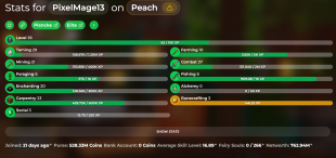 762M NW 528M PURSE HYPIXEL SKYBLOCK ACCOUNT CATA 14 - image