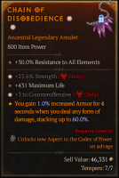 S9- 2GA Amulets +  Strength / Maximum Life / +3 to Counteroffensive (apamc) - image