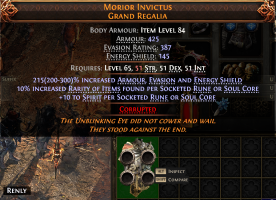 level 84 MORIOR INVICTUS GRAND REGALIA (jt新号） - image