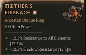 800 IP 1GA Mother's Embrace - random stats - Season 9 - image