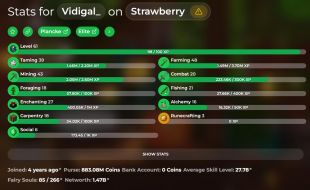 1.5B NETWORTH | 63 LVL SKYBLOCK | 48 FARMING | 9 GARDEN | SOLO-COOP - image