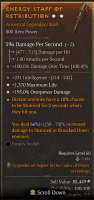 2GA STAFF — 596 DPS / +195% Overpower / +100% DoT, +231 Int / +1.3k Life - image