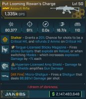 ⭐[MODDED] L50 ROWAN'S CHARGE - 1.335K DPS - 16.7/s F.RATE - NO RELOAD - 110 MAG - TORGUE STICKY MAG⭐ - image
