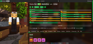 ⚡ VIP+ RANK ‖ NETWORTH 9.24B ‖ SB LVL 276 ‖ SA 49.78 ‖ CATA 33 ‖ HOTM 10 ‖ SLAYERS 9/9/9/8/3/5 ⚡ - image