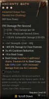 3GA Ancients' Oath (54/60) *8 Steel Grasp* *26.4% Cooldown Reduction* *405% Damage to Close* 167 str - image