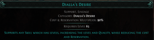 RISE OF THE ABYSSAL DIALLA'S DESIRE LINEAGE SUPPORT GEM - image
