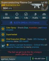 ⭐[MODDED] L50 PLASMA COIL - 36M DPS - 11.2/s FIRE RATE - 881 MAG SIZE - COLOR SPRAY - CEO - COV MAG⭐ - image