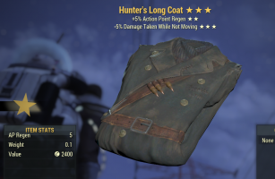 Hunter's Long Coat [-5% Damage taken While Not Moving/AP Refresh][Legendary Outfit] - image