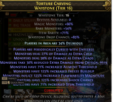 TIER 16 WAYSTONES WITH +50% MORE RARE MONSTER INSTILLED RANK 16 MAPS FULL UPGRADED T16 MAPS - image