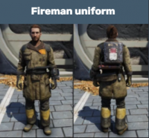 Fireman Uniform + Helmet [apparel] - image