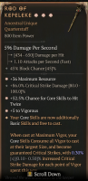 3GA Rod of Kepeleke (30/50) ✱36 Maximum Resource ✱5 Vigorous ✱52.5% Chance Cast Twice - image