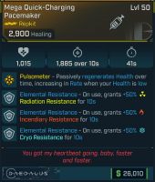 ⭐[MODDED] L50 PACEMAKER - ON USE +50% ALL RES 10s - ON USE ALL ELE IMMUNE 3s - ON USE SHOCK SPLAT⭐ - image